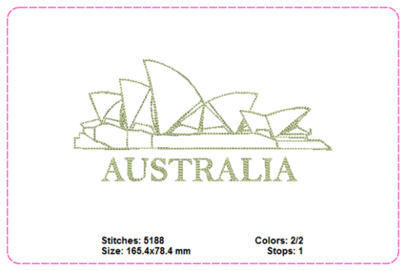 Australia Embroidery Designs
