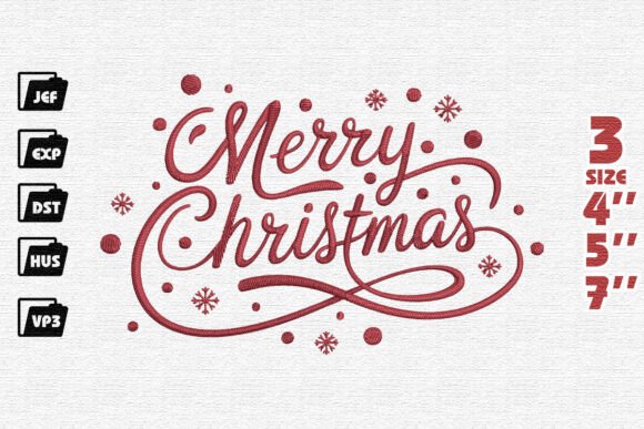 Beautiful Sign Merry Christmas Embroidery Review