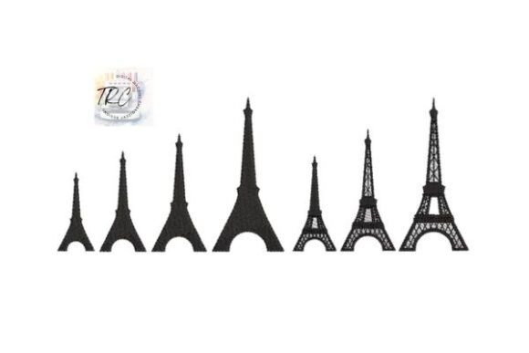 Eiffel Tower Mini Embroidery Design