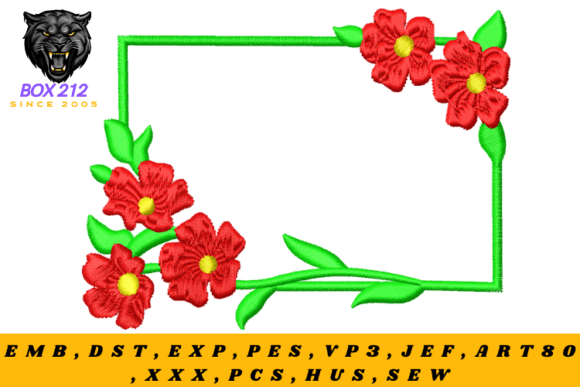Floral Frame Embroidery Design Review
