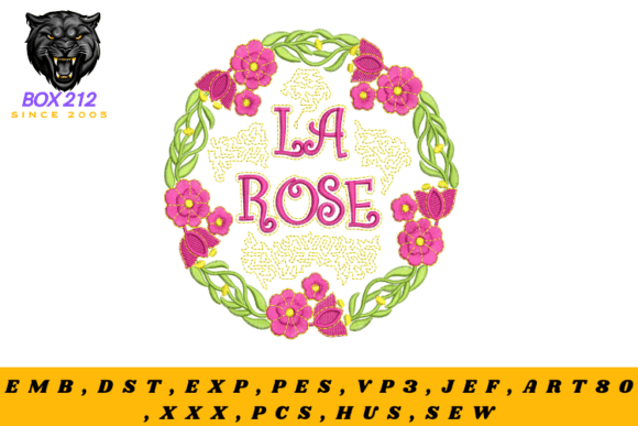 Flower Circle Digital Embroidery Design