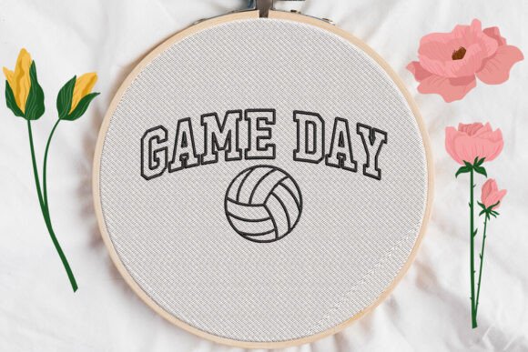 Game Day Volleyball Applique Embroidery Review