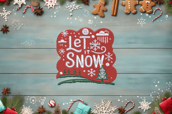 Let It Snow Christmas Embroidery File Review