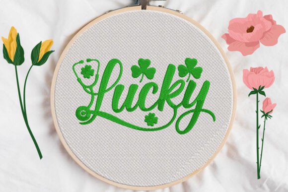 Lucky Shamrock Embroidery