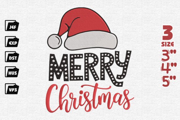 Merry Christmas Embroidery