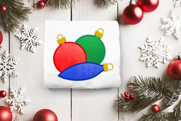 Ornament Cluster Applique Embroidery